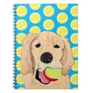 Golden Dog haben ein kleines Notebook Notizblock
