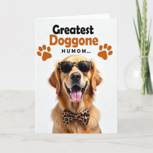 Golden Dog Mutters Tag Smile Karte