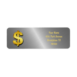 Golden Dollar Sparkling-Symbol für Geld