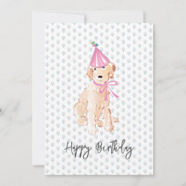 Golden Doodle Dog Art Geburtstagshühnchen Kuchen P