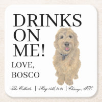 Golden Doodle Dog Wedding