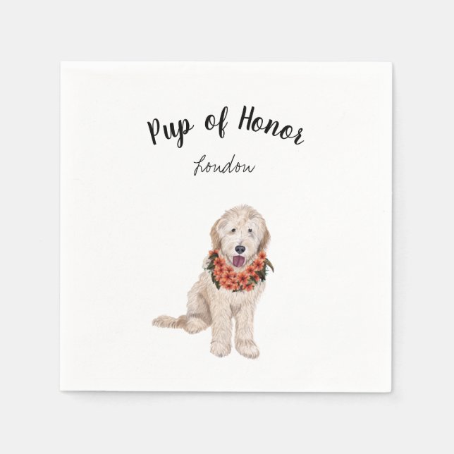 Golden Doodle Doodle Cocktail Napkins Serviette (Vorderseite)