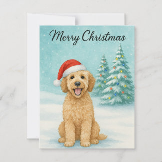 Golden Doodle Feiertagskarte