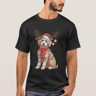 Golden Doodle Großartiger Weihnachtsbaum Rentier  T-Shirt