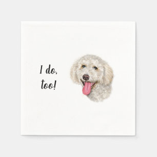 Golden Doodle: Hund Custom Cocktail Napkin Serviette