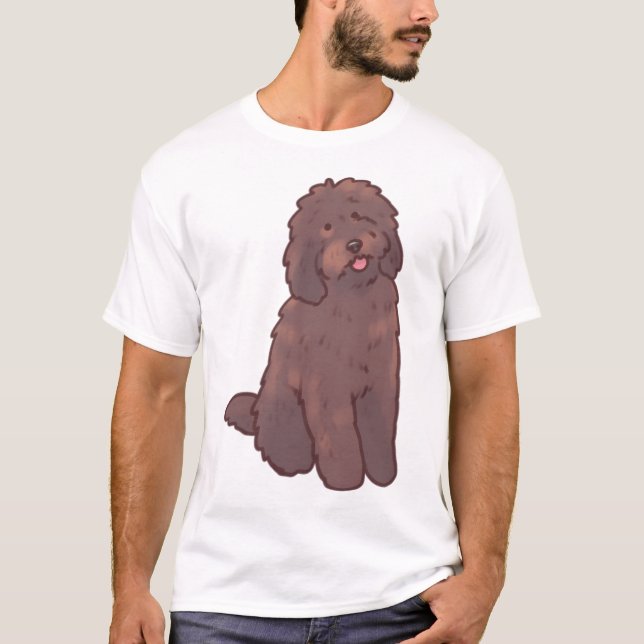 Golden Doodle Hund Magic T-Shirt (Vorderseite)