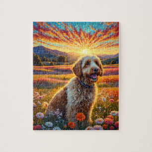 Golden Doodle Hund Puzzle