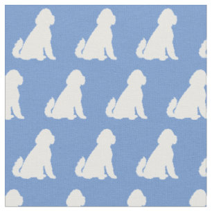 Golden Doodle Hund Silhouette Haustier Aussie Hell Stoff