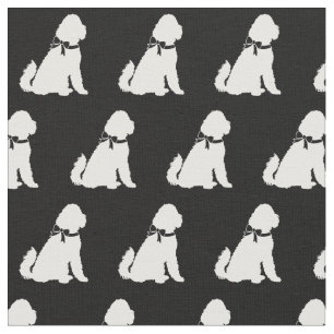 Golden Doodle Hund Silhouette Haustier Aussie Stoff