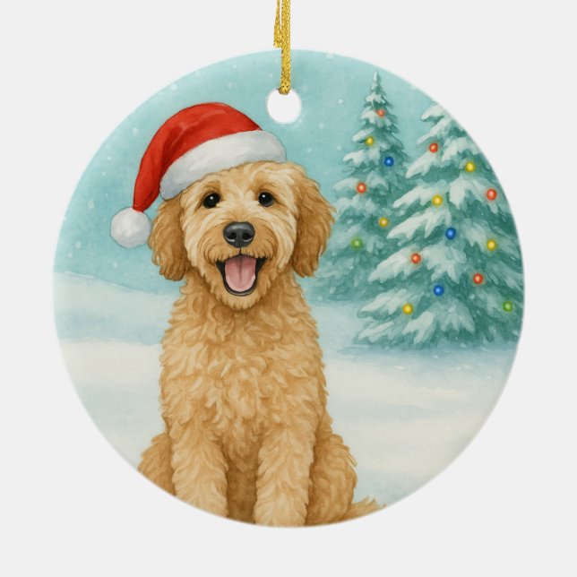 Golden Doodle Keramik Ornament (Hinten)
