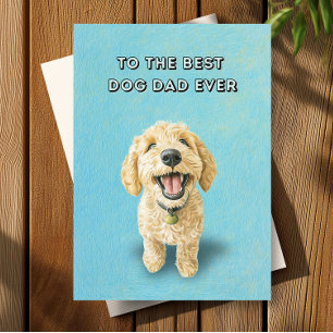 Golden Doodle Niedlich Happy Der beste Vater Vater Karte