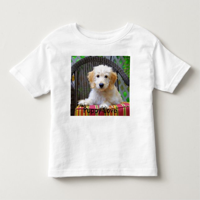 Golden Doodle Puppy Liebe Kleinkind T - Shirt (Vorderseite)