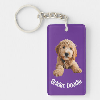 Golden Doodle Puppy Schlüsselanhänger
