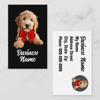 Golden Doodle Puppy Visitenkarte