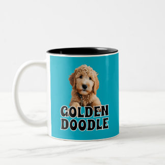 Golden Doodle Puppy Zweifarbige Tasse