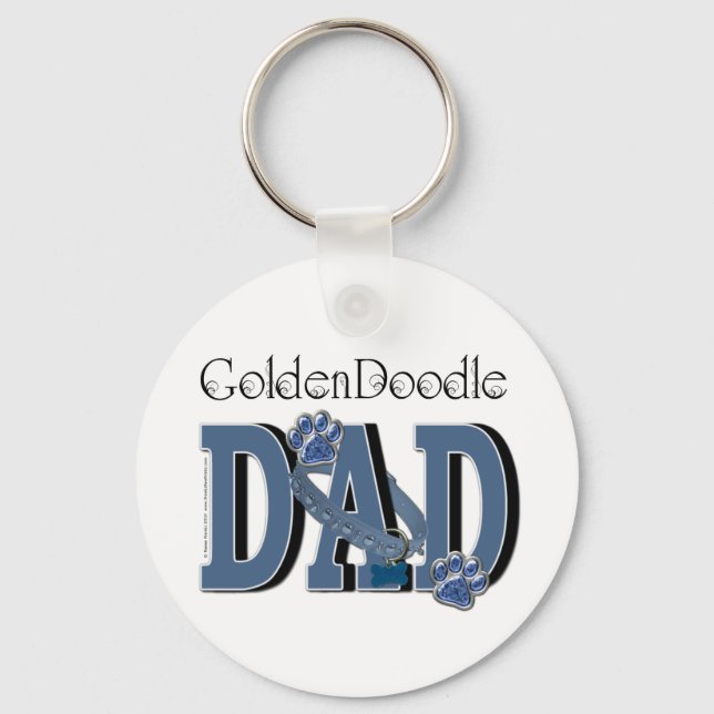 Golden Doodle VATER Schlüsselanhänger (Vorderseite)