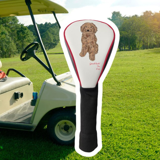 Golden Doodle Watercolor Dog Golf Head Cover Headcover (Von Creator hochgeladen)