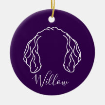 Golden Doodle Weihnachtsschmuck (Pfotenabdrücke)