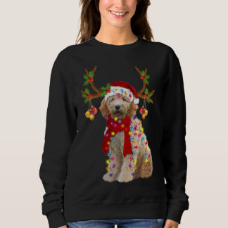 Golden Doodle Wunderschöner Rentierbaum Lig Sweatshirt