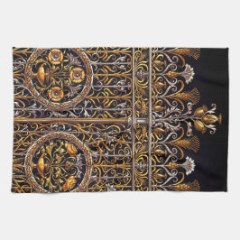 Golden Doorway All-over Print Schürze Geschirrtuch