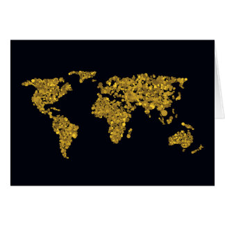 Golden Dot Weltkarte