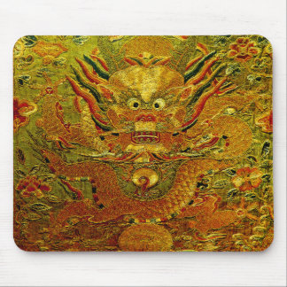 Golden Dragon Chinesische Stickerei Ming Dynastie Mousepad