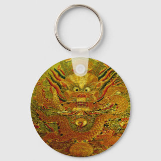 Golden Dragon Chinesische Stickerei Ming Dynastie Schlüsselanhänger