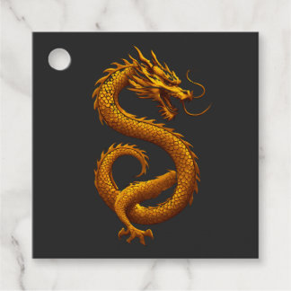 Golden Dragon Geschenkanhänger