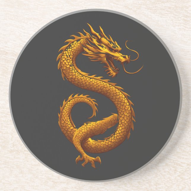 Golden Dragon Getränkeuntersetzer (Vorne)