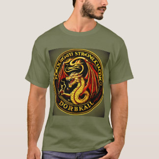 Golden Dragon Men's Basic Dark T - Shirt