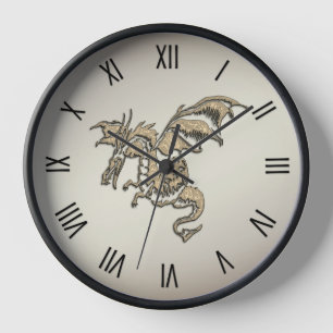 Golden Dragon Roman Numerals Uhr