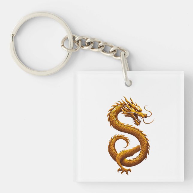 Golden Dragon Schlüsselanhänger (Vorderseite)
