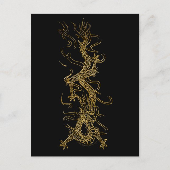 GOLDEN DRAGON Serie Postkarte (Vorderseite)
