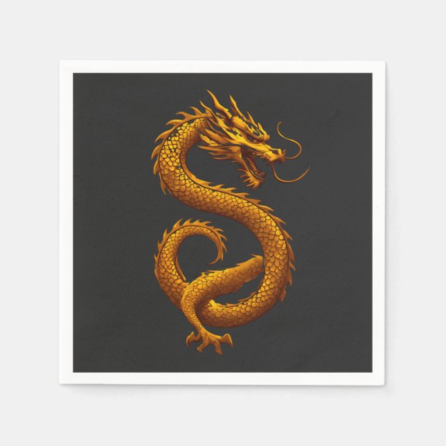 Golden Dragon Serviette (Vorderseite)