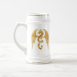 Golden Dragon Tasse - Mittelalterlicher Bierstein