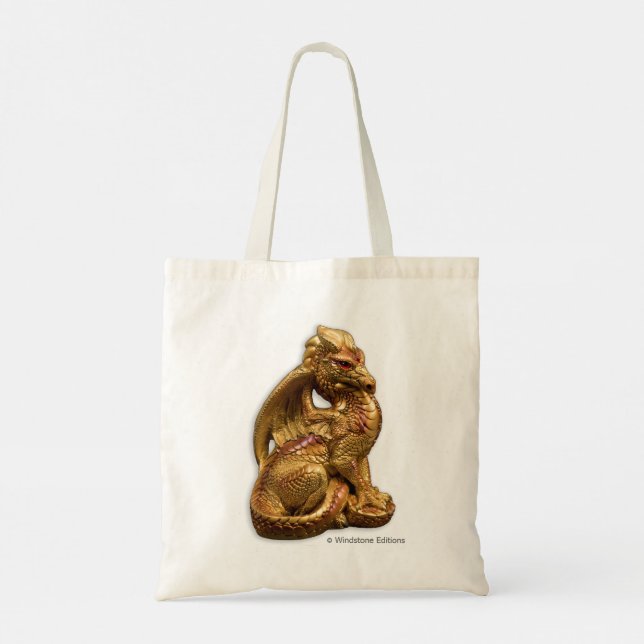 Golden Dragon Tote Bag Tragetasche (Rückseite)