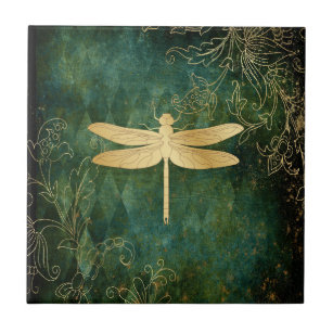 Golden Dragonfly Keramik Tile Fliese