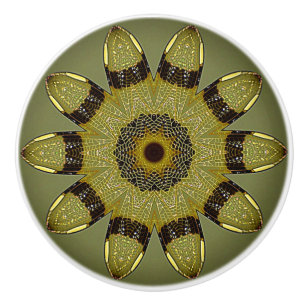 Golden Dragonfly Wings Keramik Knock Keramikknauf