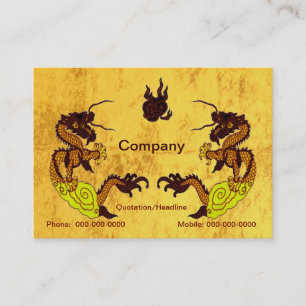 Golden Dragons Business Card Visitenkarte