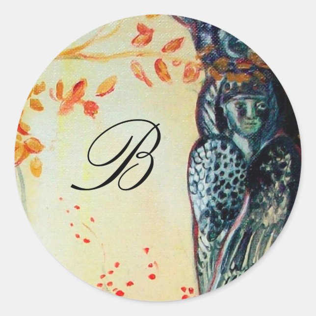 GOLDEN DREAM ,Monogramm Runder Aufkleber (Vorderseite)