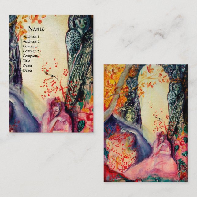 GOLDEN DREAM Yoga Instructor, Meditation Zen Garde Visitenkarte (Vorne/Hinten)