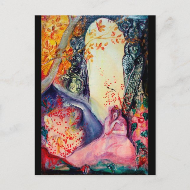 GOLDEN DREAM / Yoga Meditation Zen Garden Postkarte (Vorderseite)