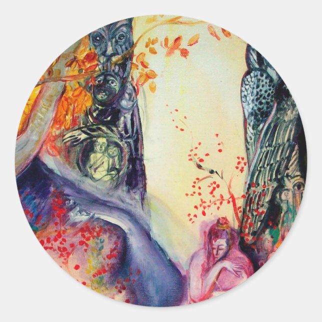 GOLDEN DREAM / Yoga Meditation Zen Garden Runder Aufkleber (Vorderseite)