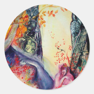 GOLDEN DREAM / Yoga Meditation Zen Garden Runder Aufkleber