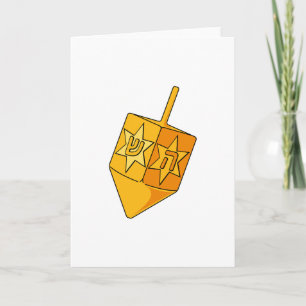 Golden Dreidel Feiertagskarte