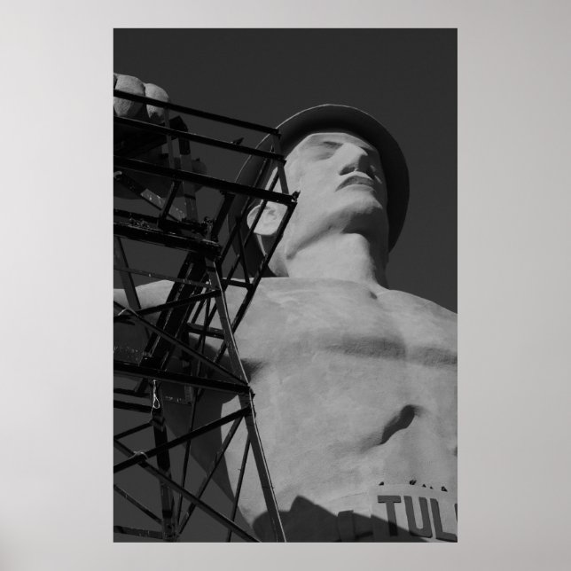 Golden Driller Statue, Tulsa, Oklahoma. 2009 Poster (Vorne)