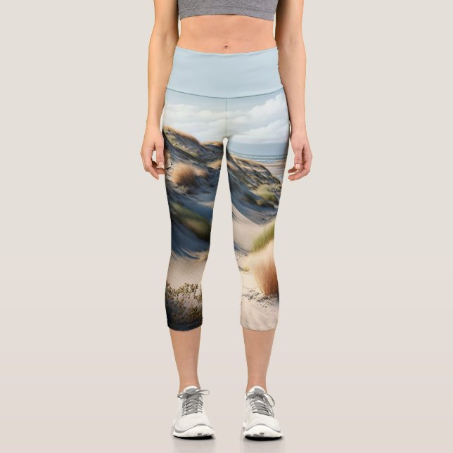 Golden Dunes Capri Leggings (Vorderseite)