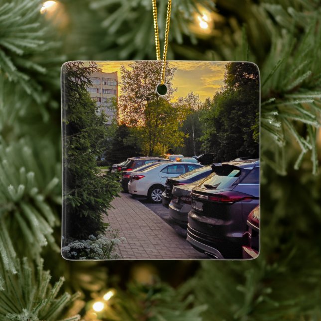 Golden Dusk City Ornament – Anpassbar (Baum)