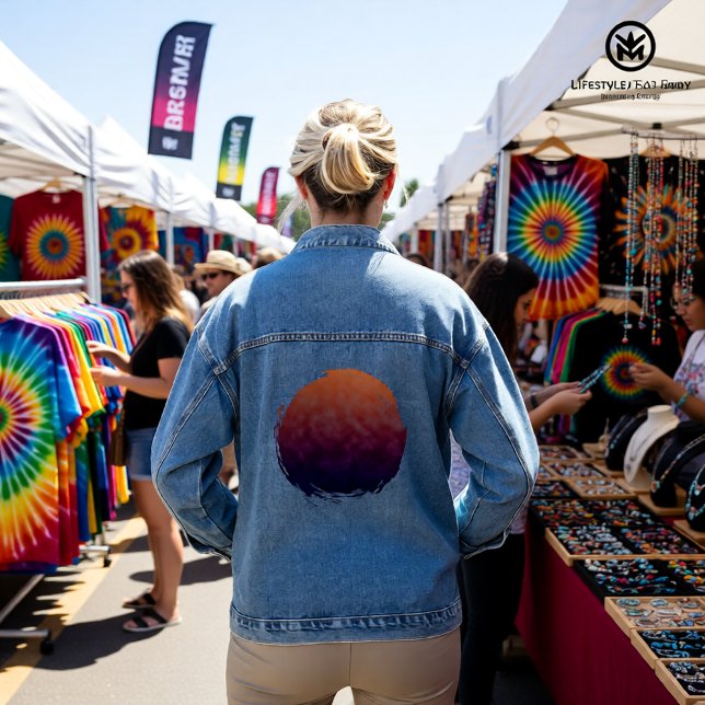 Golden Dusk Reverie Jeansjacke (Von Creator hochgeladen)