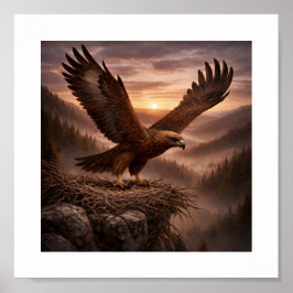 Golden Eagle (Aquila chrysaetos) – Birds of Prey Poster